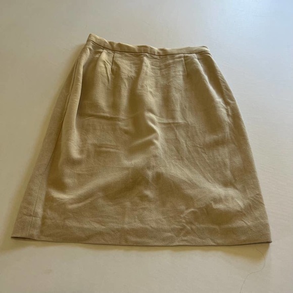 Citi by Yansi Fugel Khaki wool blend Skirt 14 - Picture 1 of 9